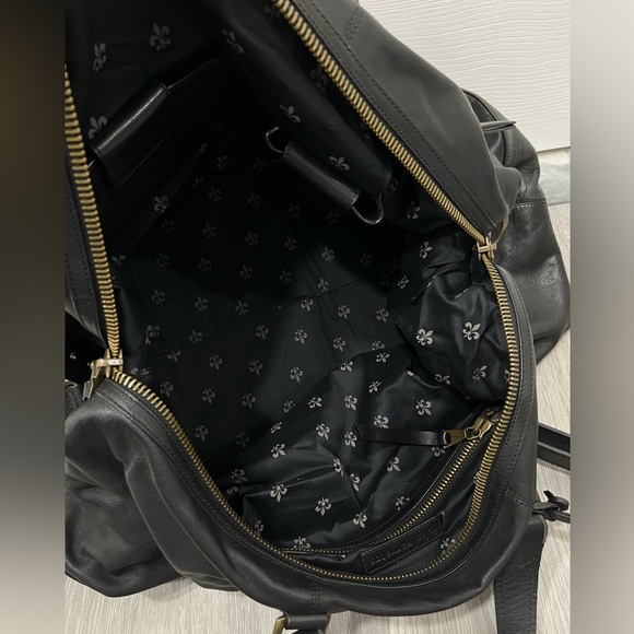 John Varvatos Morrison Leather Duffel Bag - Picture 14 of 16